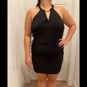 Brand new backless black dress